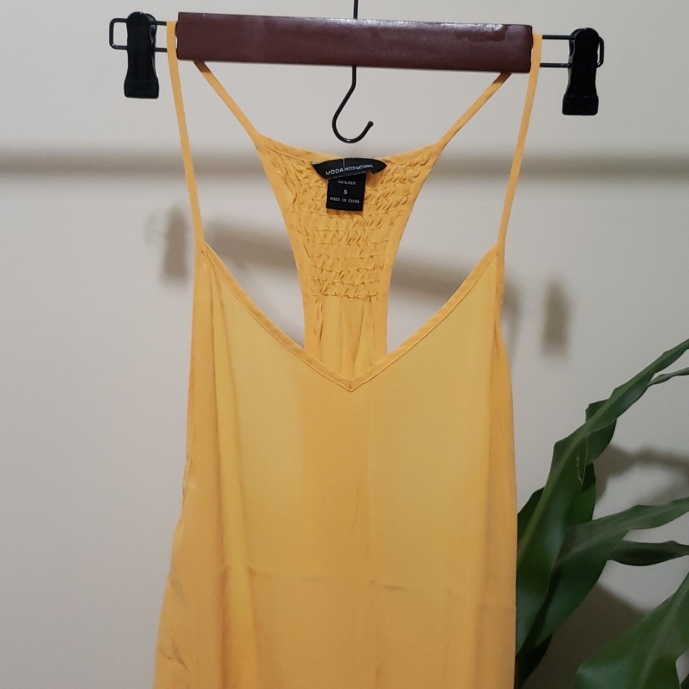 Sm Silk Moda International Smocked Back Camisole